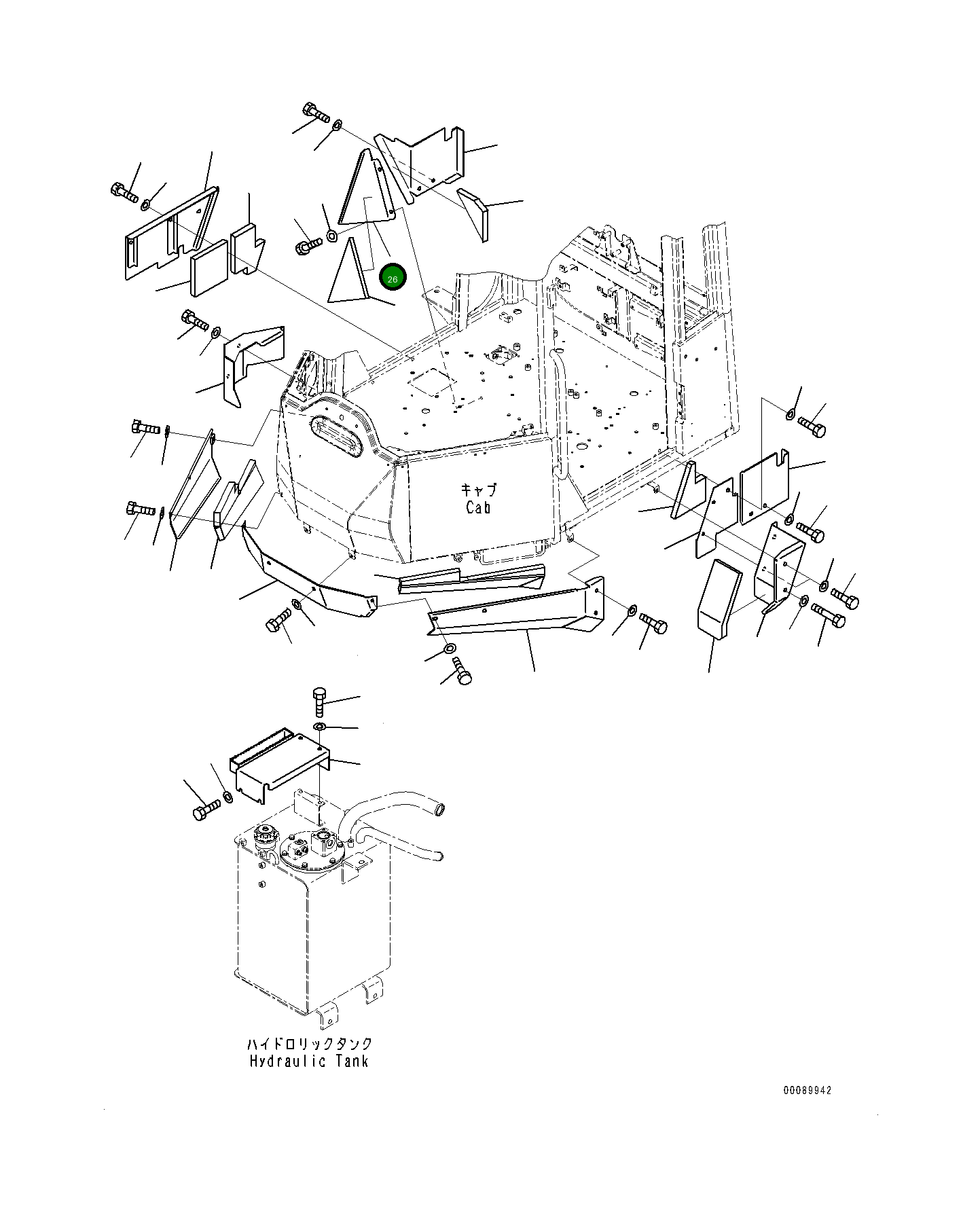 Крышка 419-54-48912 Komatsu