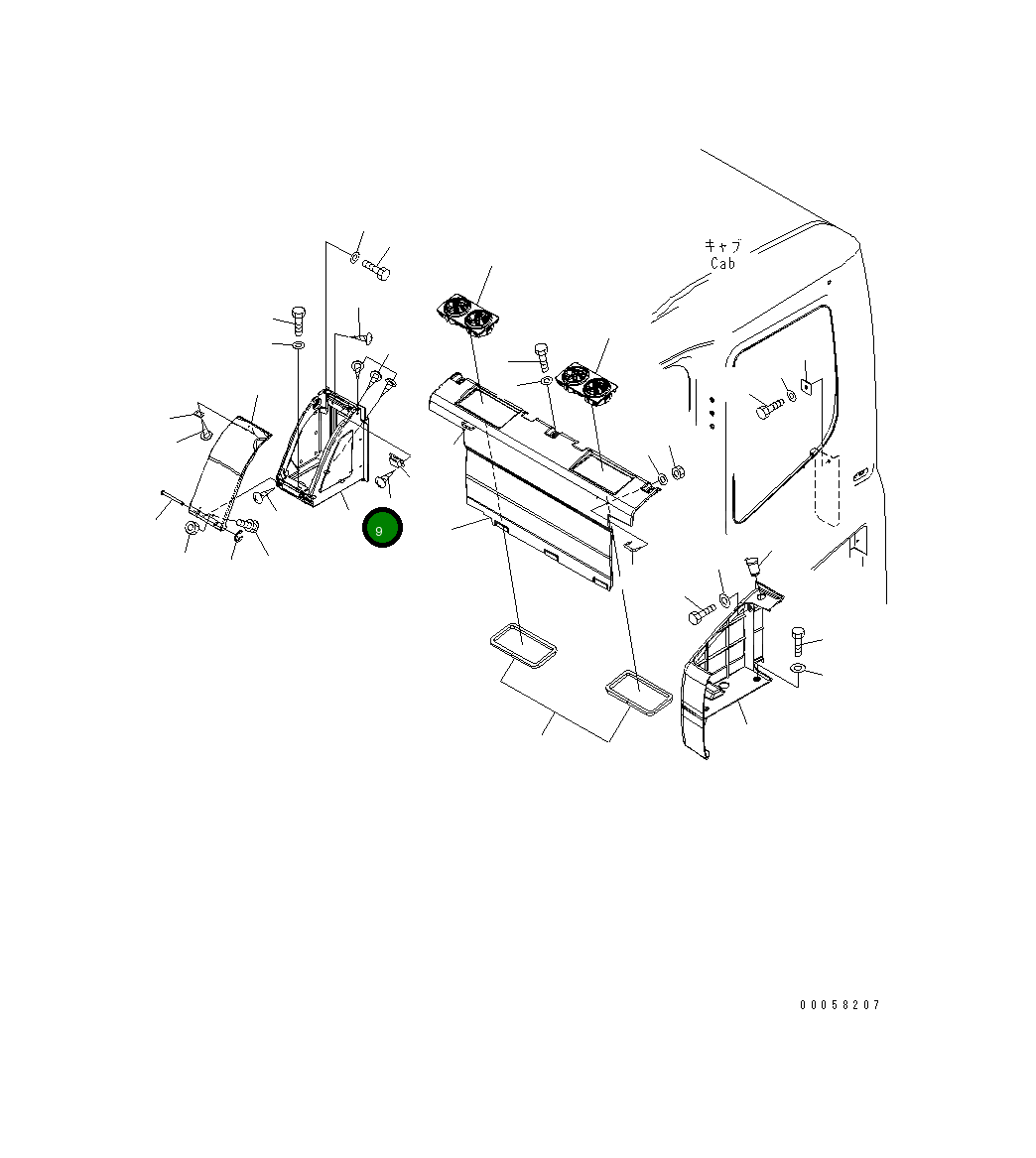 Крышка 208-53-12380 Komatsu