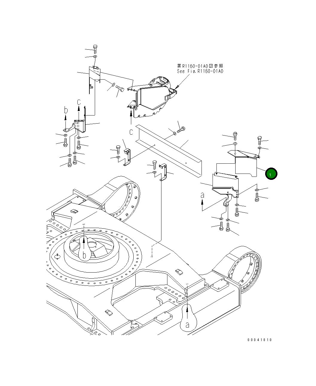 Крышка 209-30-41371 Komatsu