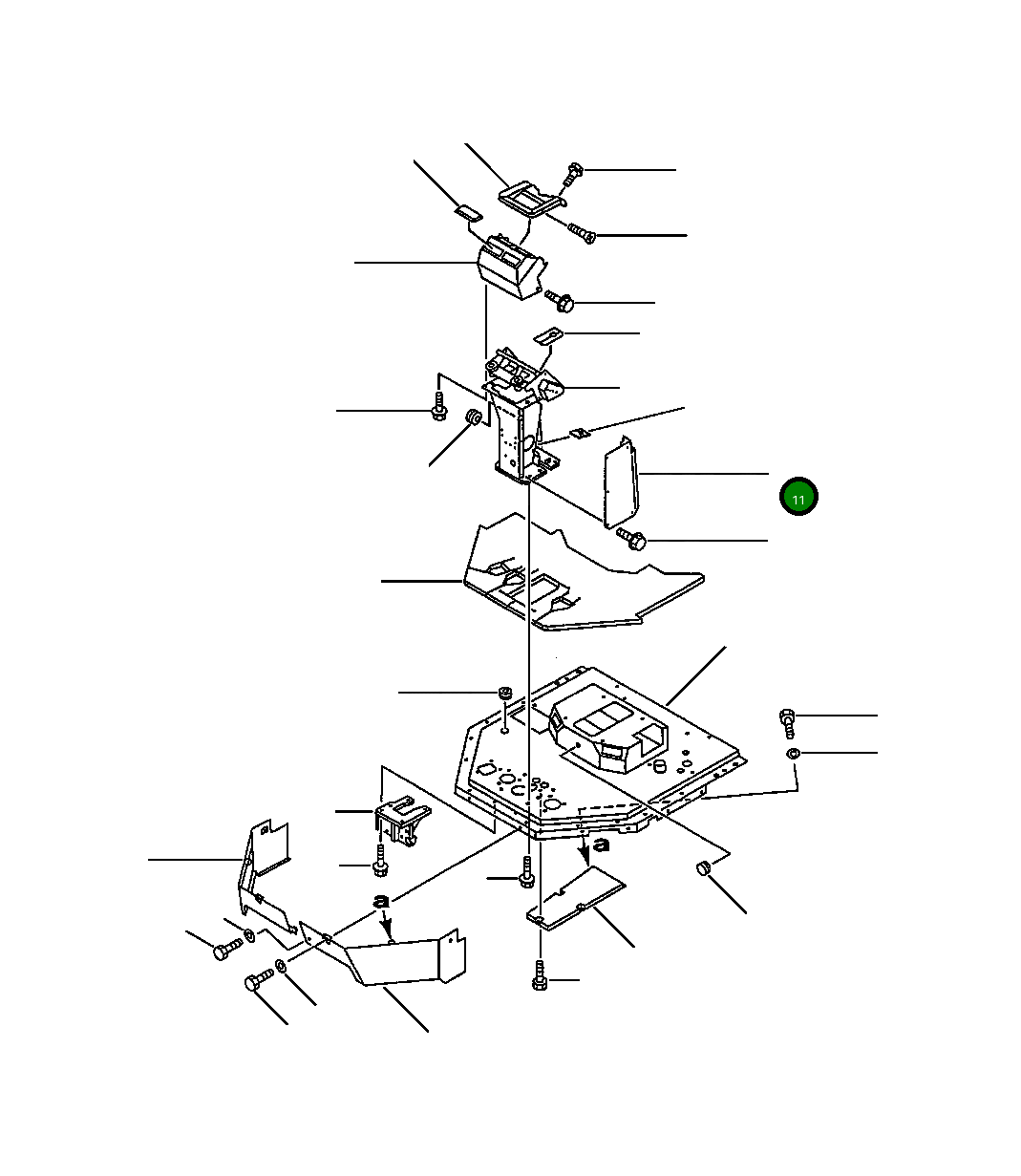 Крышка 421-54-12875  Komatsu