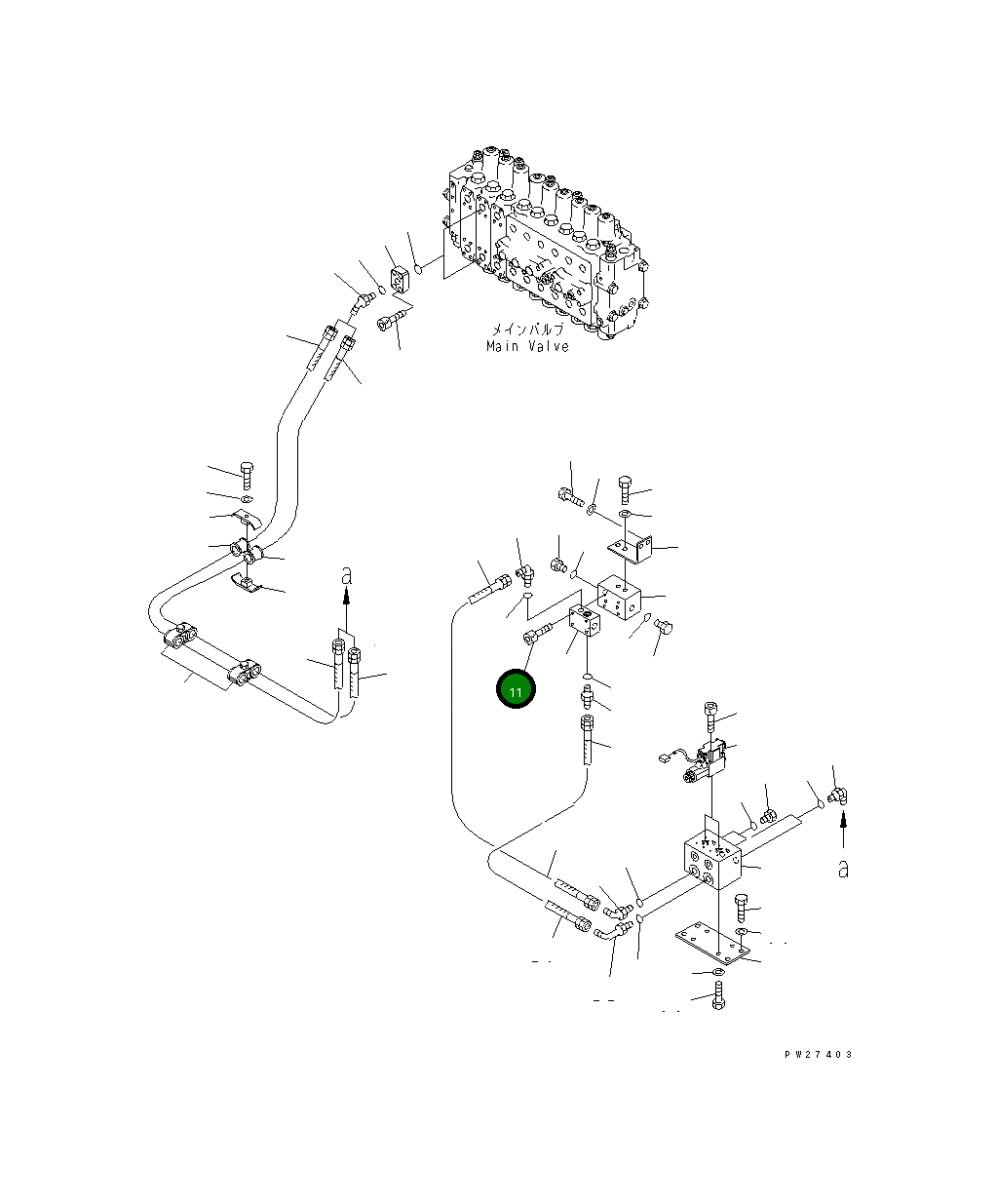 Болт 01252-70850 Komatsu