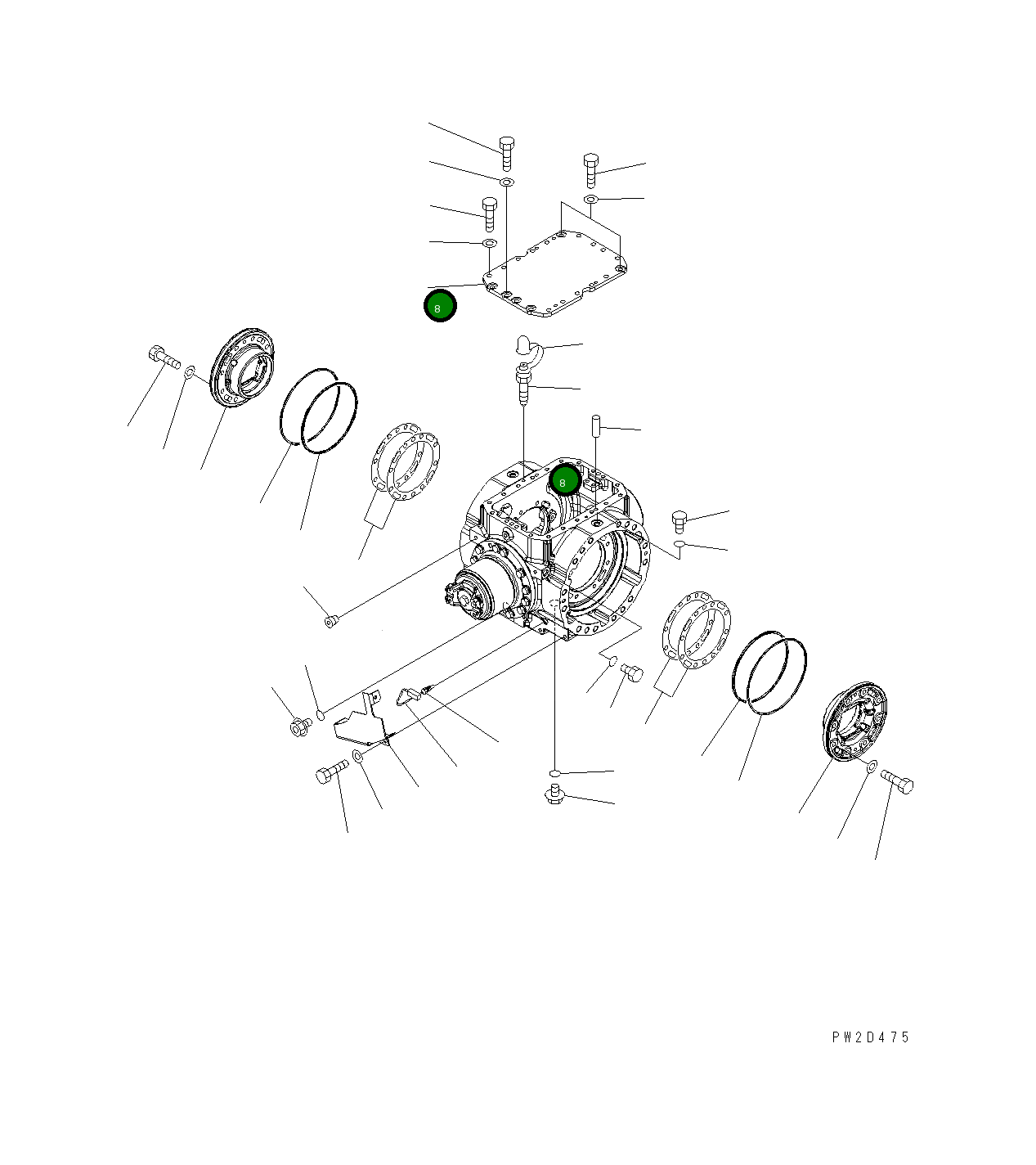 Крышка 424-23-33120 Komatsu