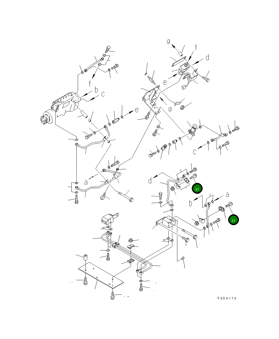 Болт 01435-00625 Komatsu