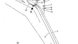 Шланг 20Y-62-13560 Komatsu
