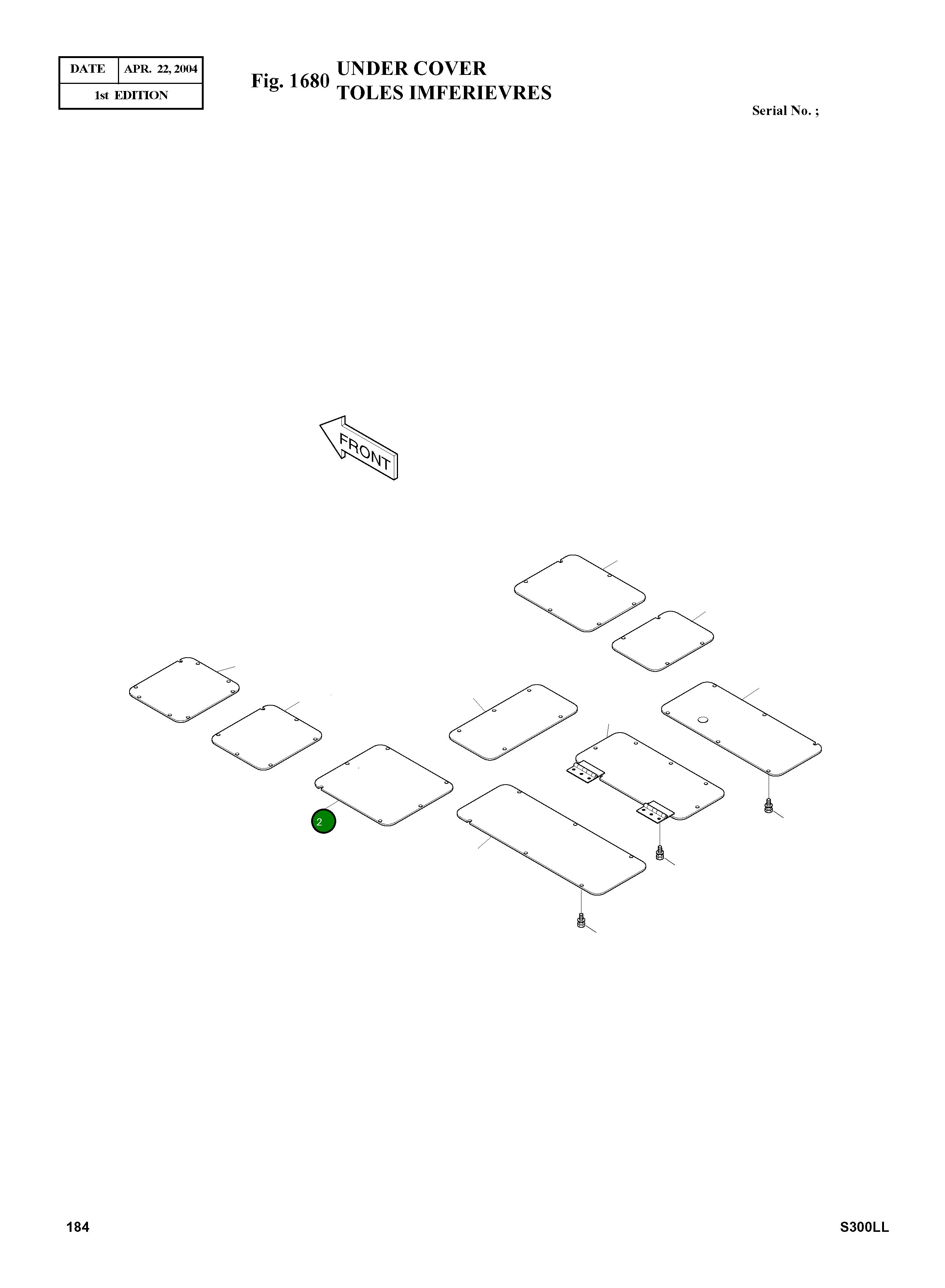 Крышка 2627-1249 Komatsu