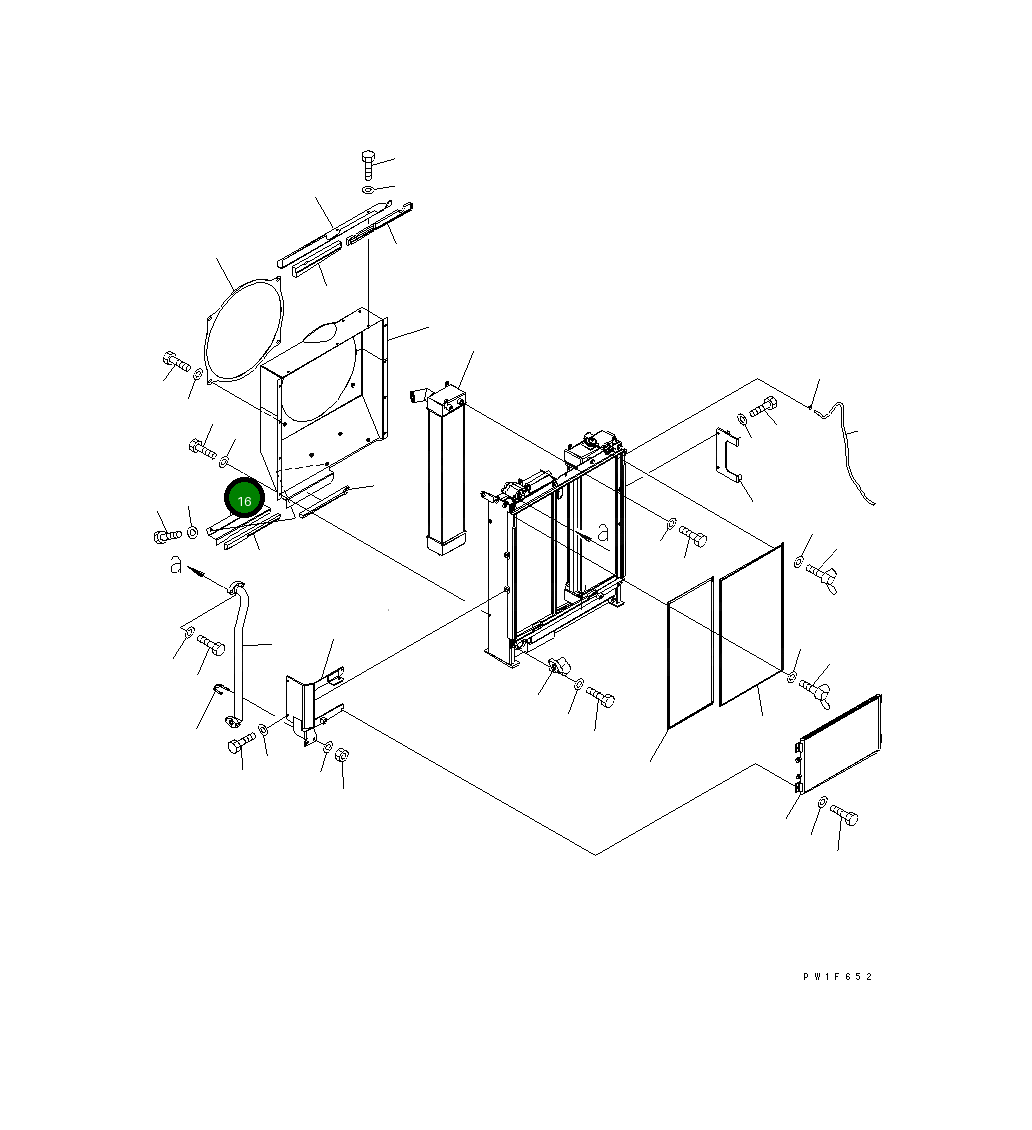 Крышка 21K-03-71840 Komatsu