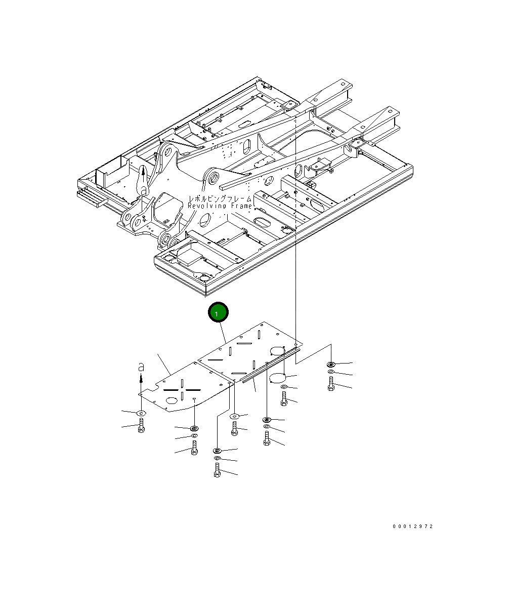 Крышка 208-54-72271  Komatsu