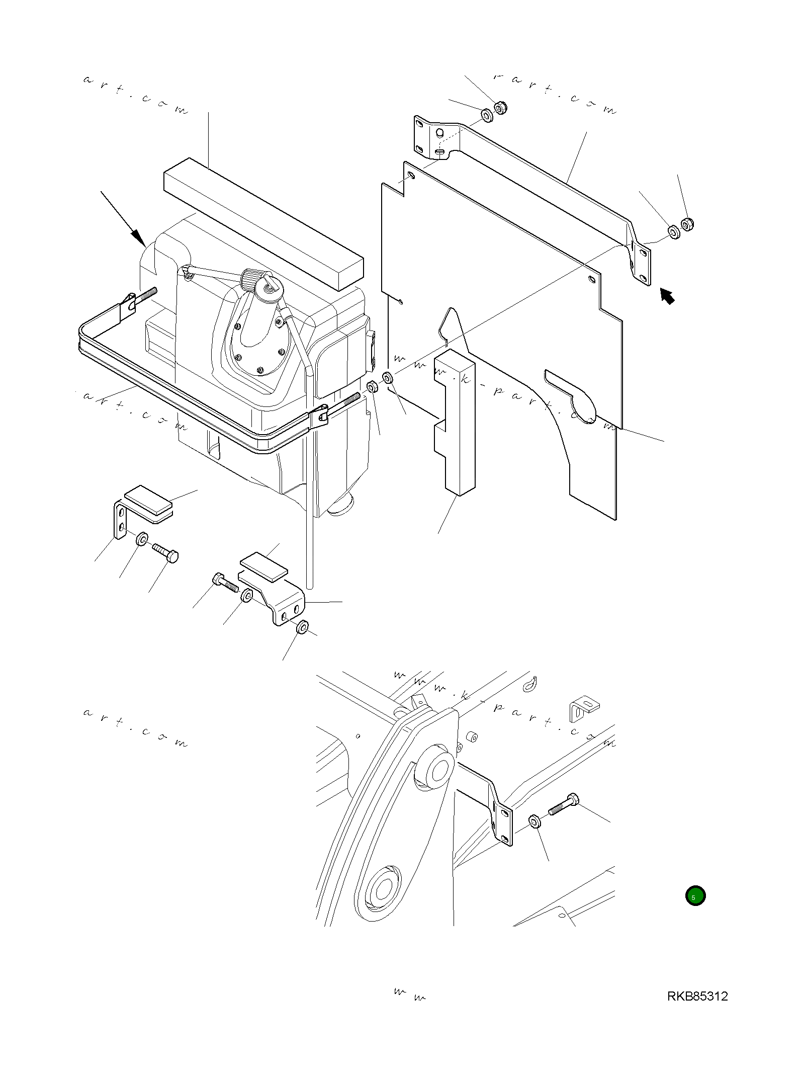 Болт 37A-09-1T723 Komatsu