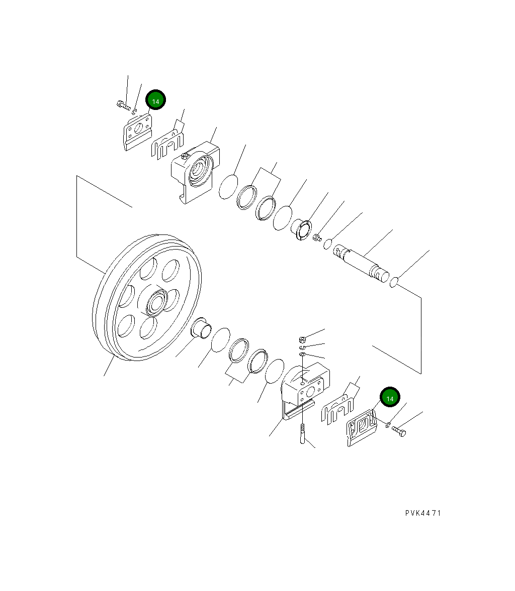 Крышка 113-30-23110  Komatsu