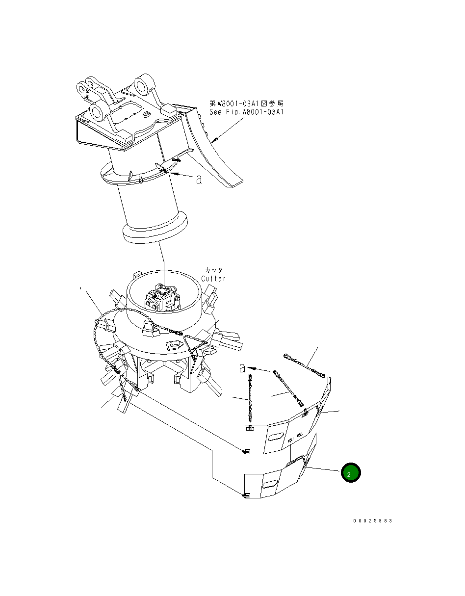 Крышка 208-871-3190 Komatsu