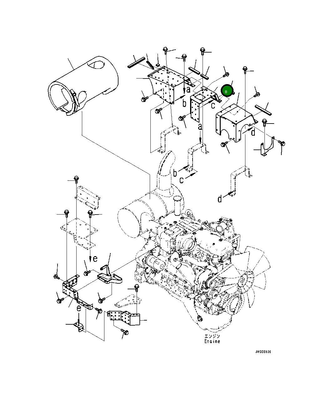 Крышка 20Y-01-41642  Komatsu