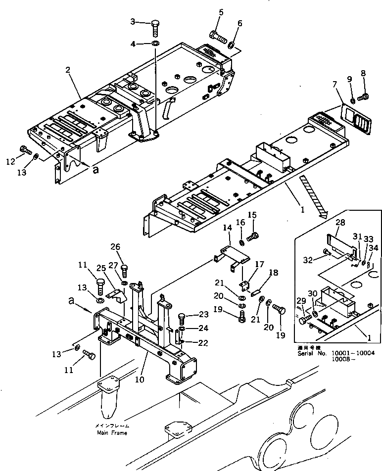 Болт 195-54-43260  Komatsu
