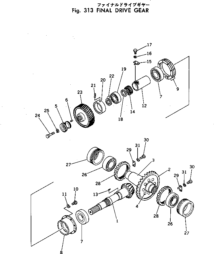 Болт 232-22-91110  Komatsu