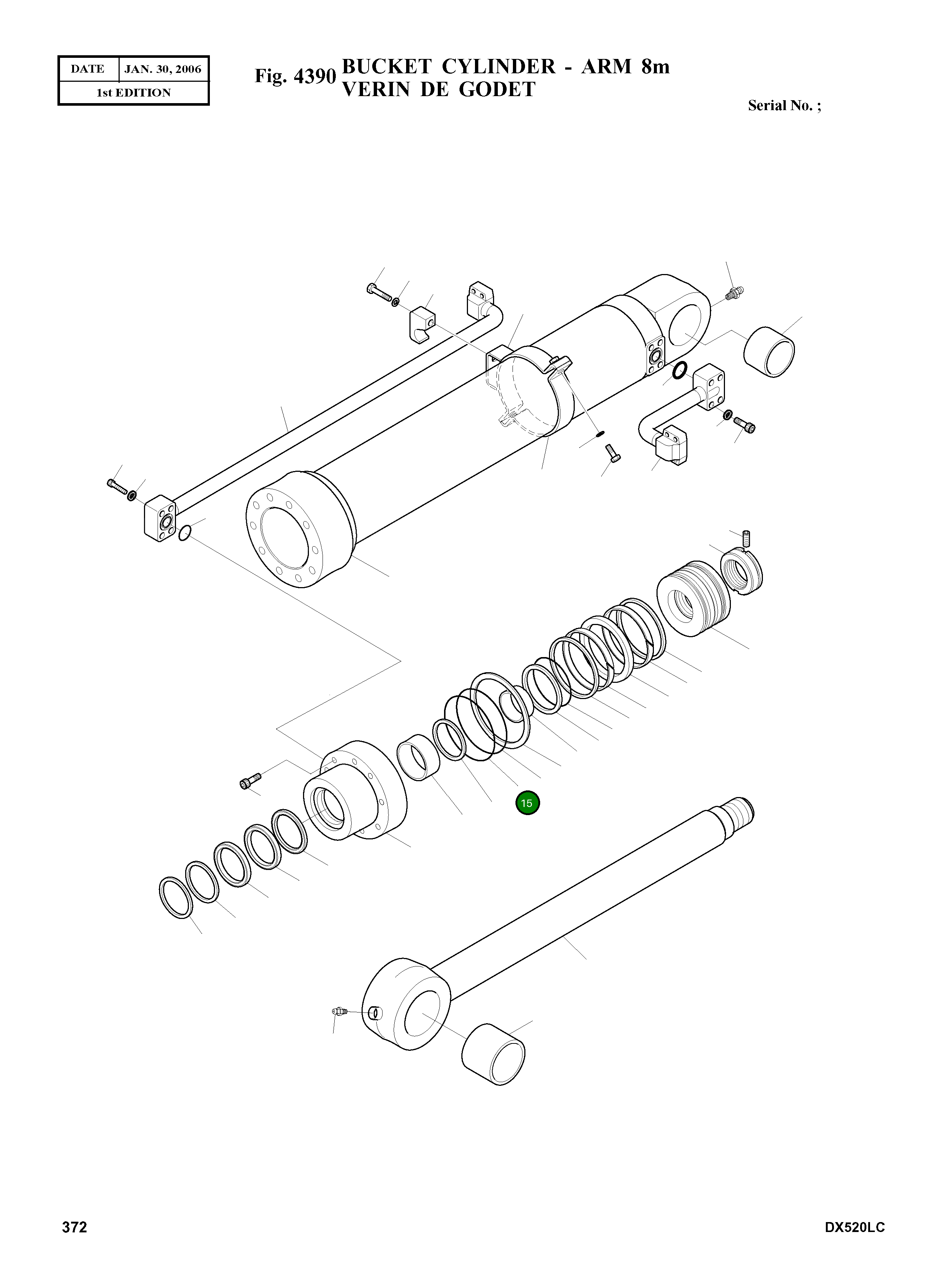 Кольцо уплотнительное (O-Ring) S8011201 Komatsu