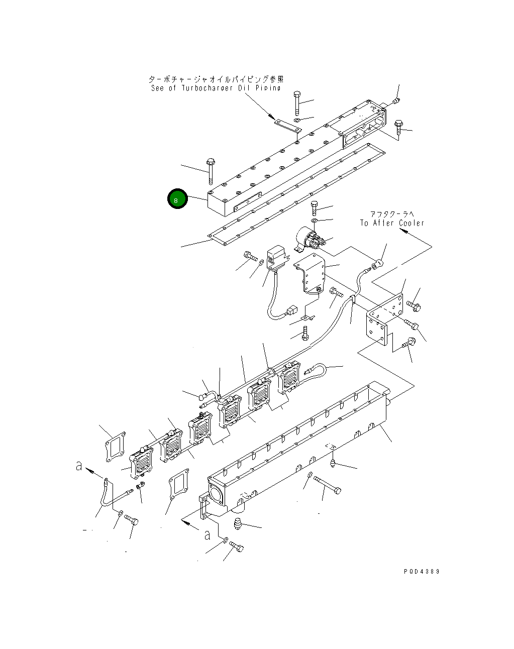 Крышка 6152-15-4110 Komatsu