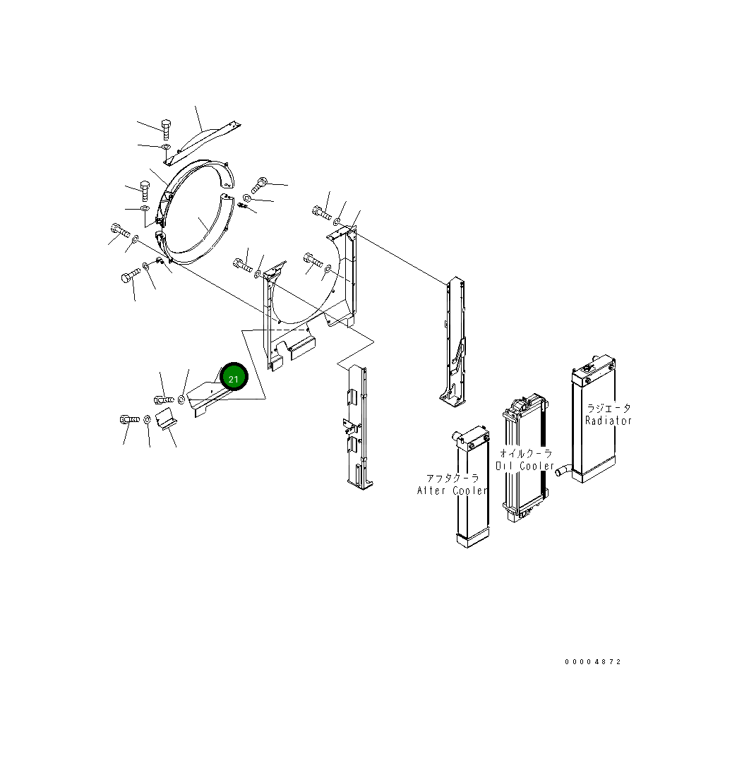 Крышка 22U-03-22290 Komatsu