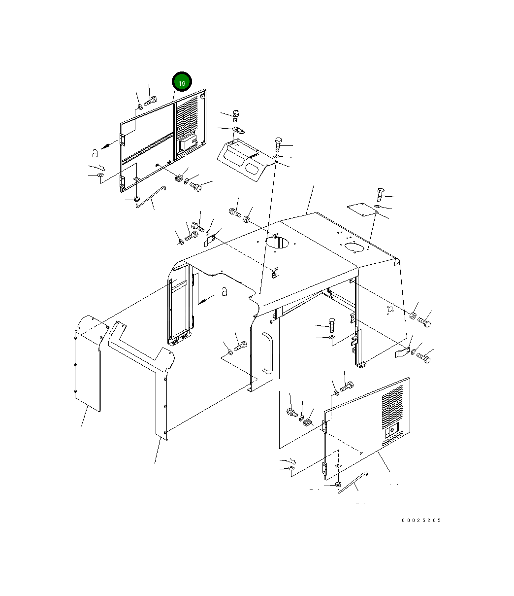 Крышка 23D-54-34160 Komatsu