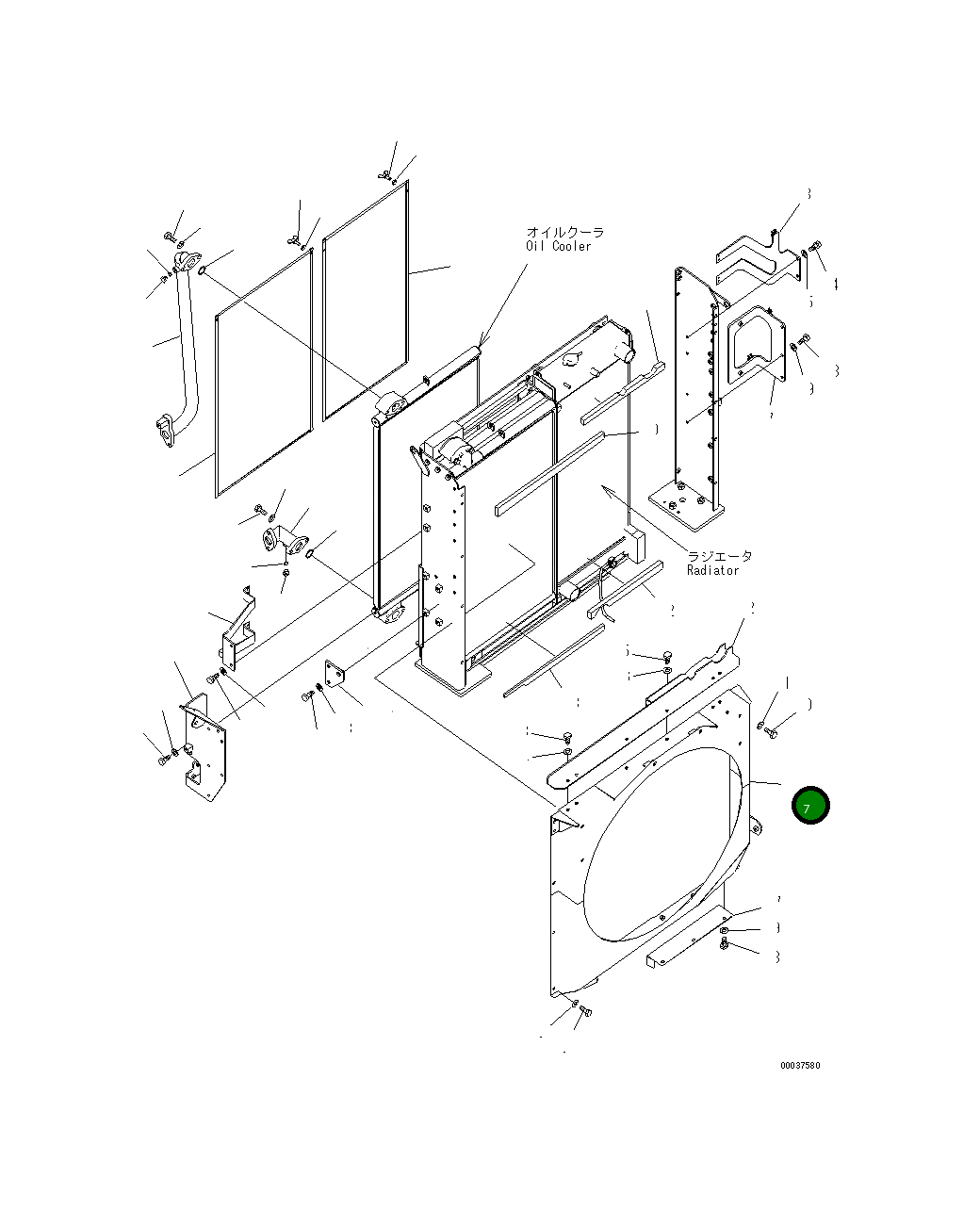 Крышка 207-03-75251  Komatsu