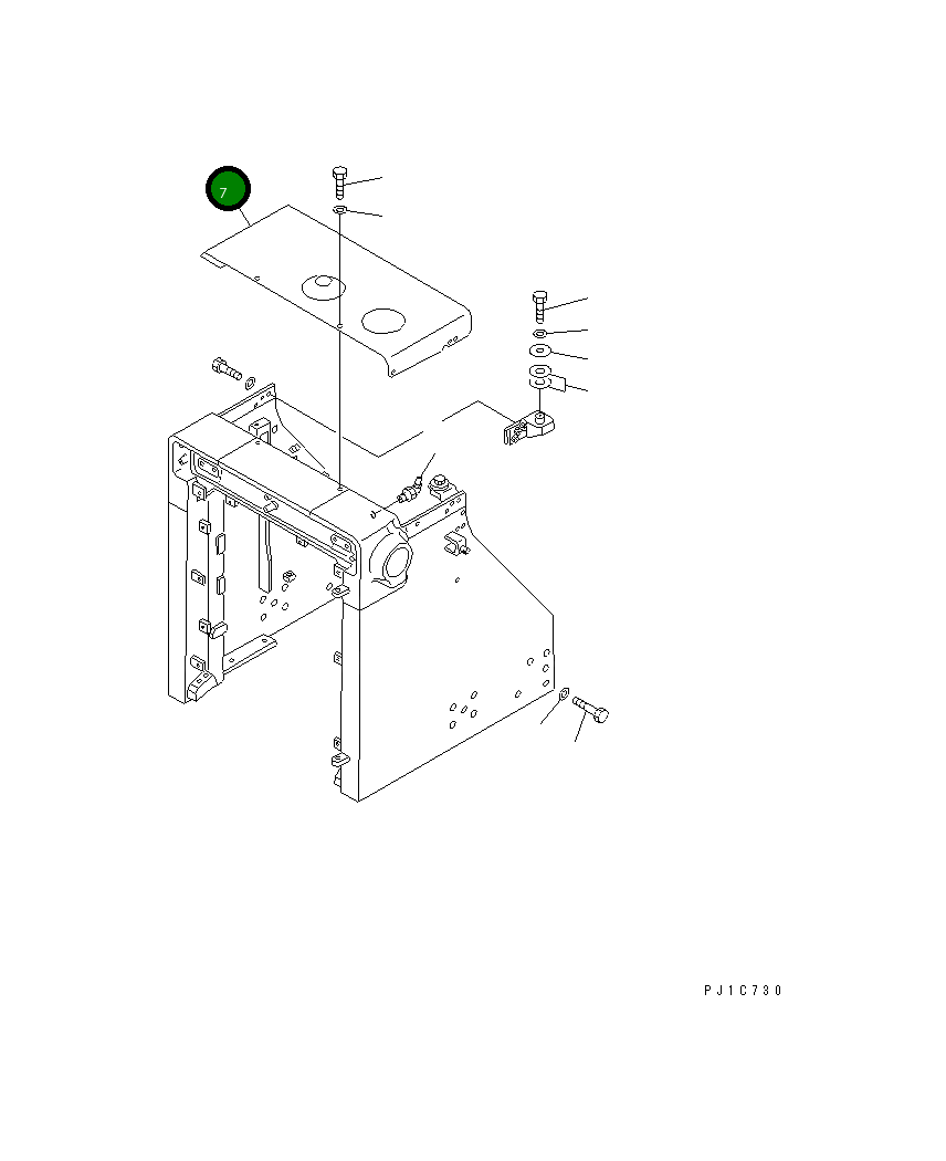 Крышка 154-54-45160 Komatsu