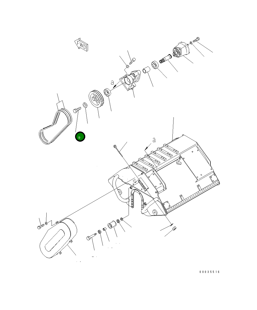 Болт FF3819-10180 Komatsu