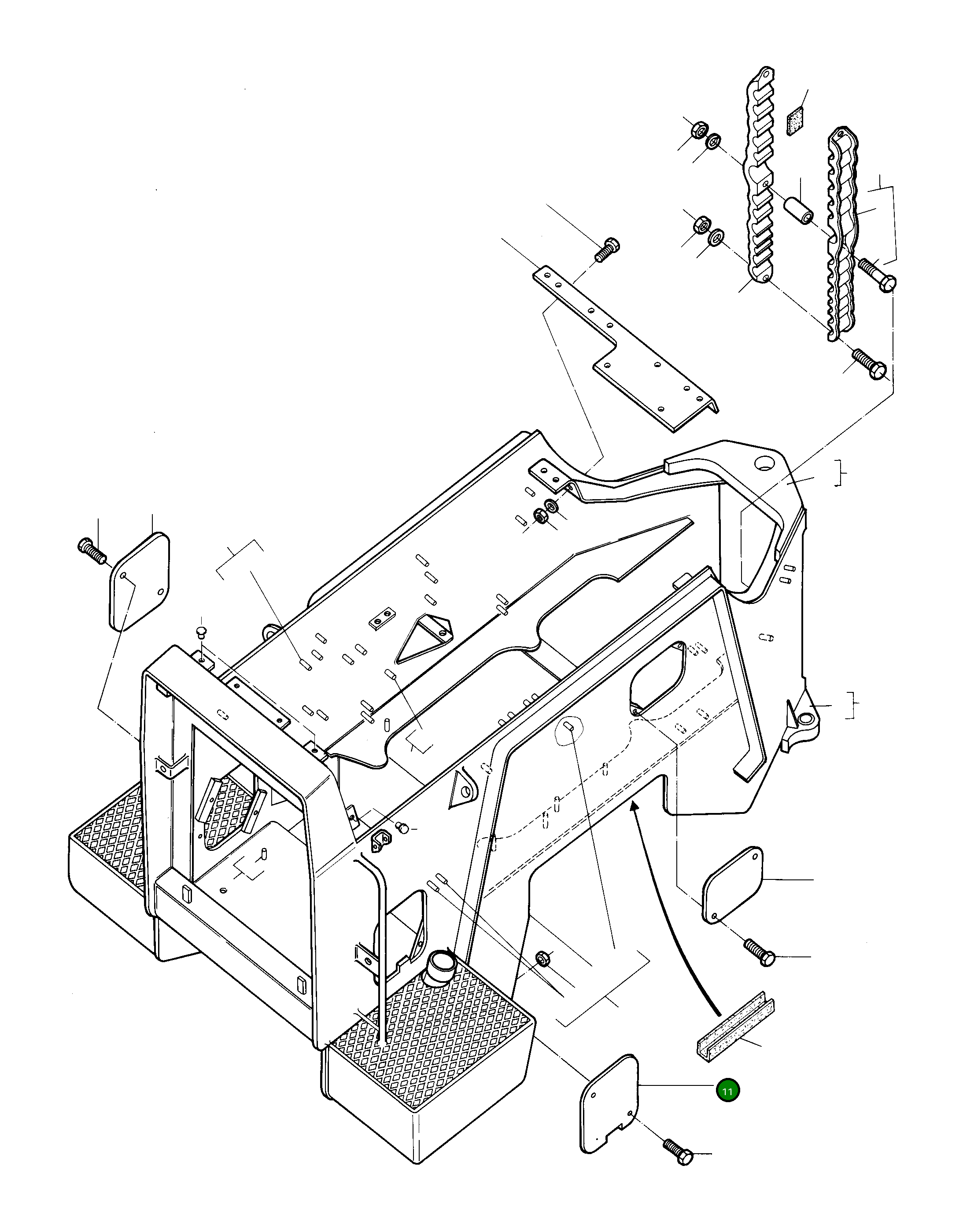 Крышка 2976329M1 Komatsu