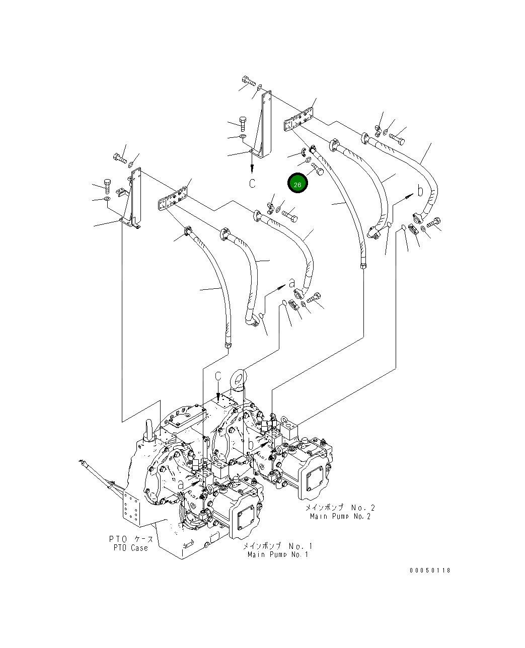 Болт 07372-31045  Komatsu