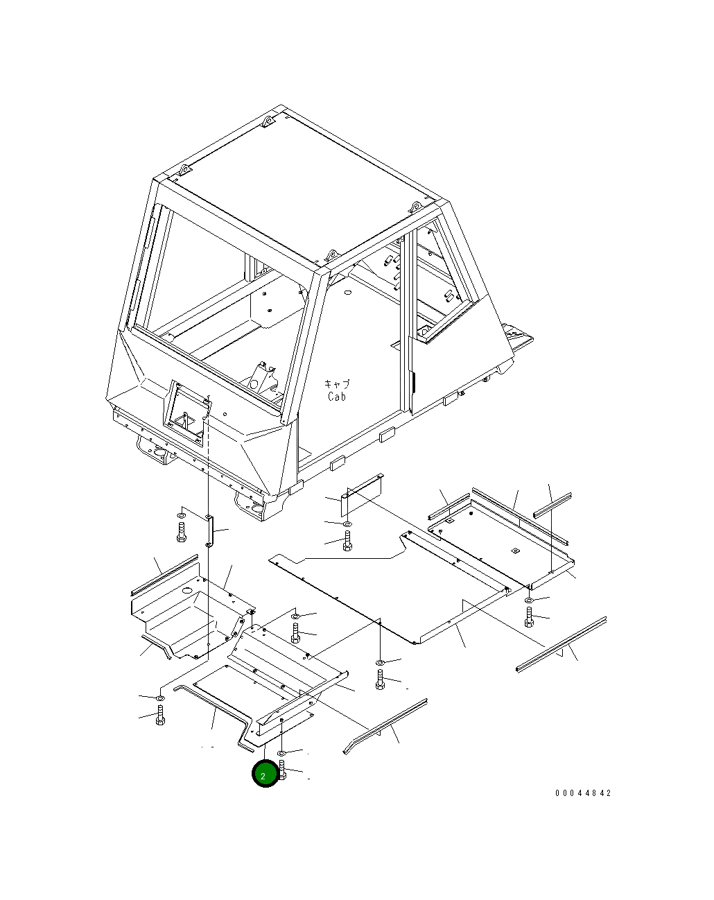 Крышка 569-54-89110 Komatsu