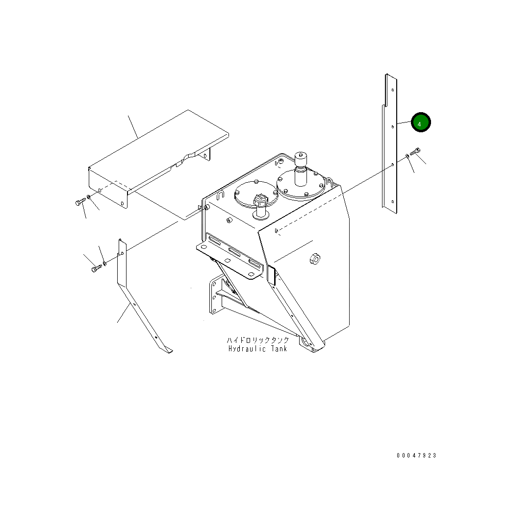 Крышка 56D-54-28430 Komatsu
