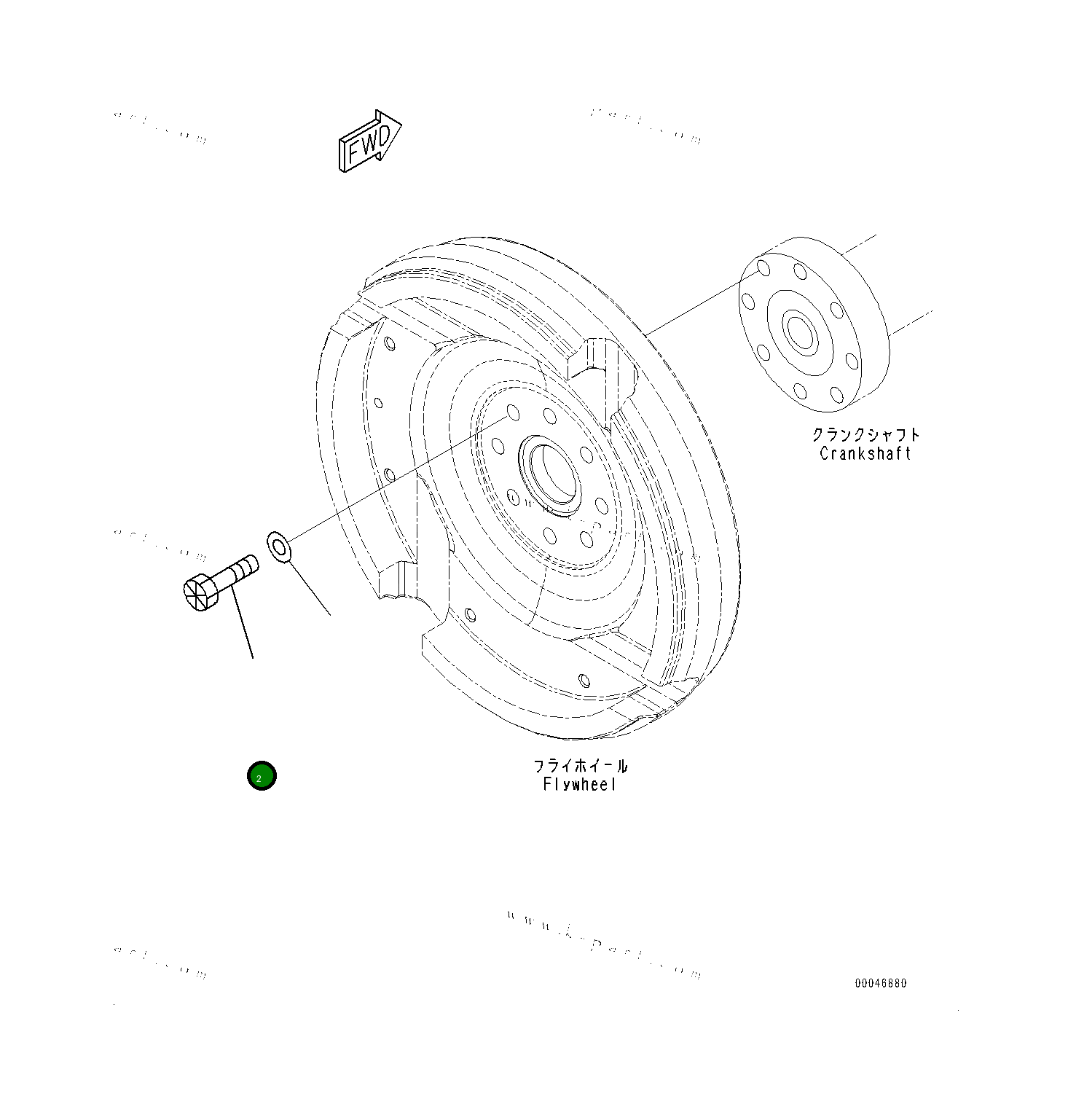 Болт 6732314130 Komatsu