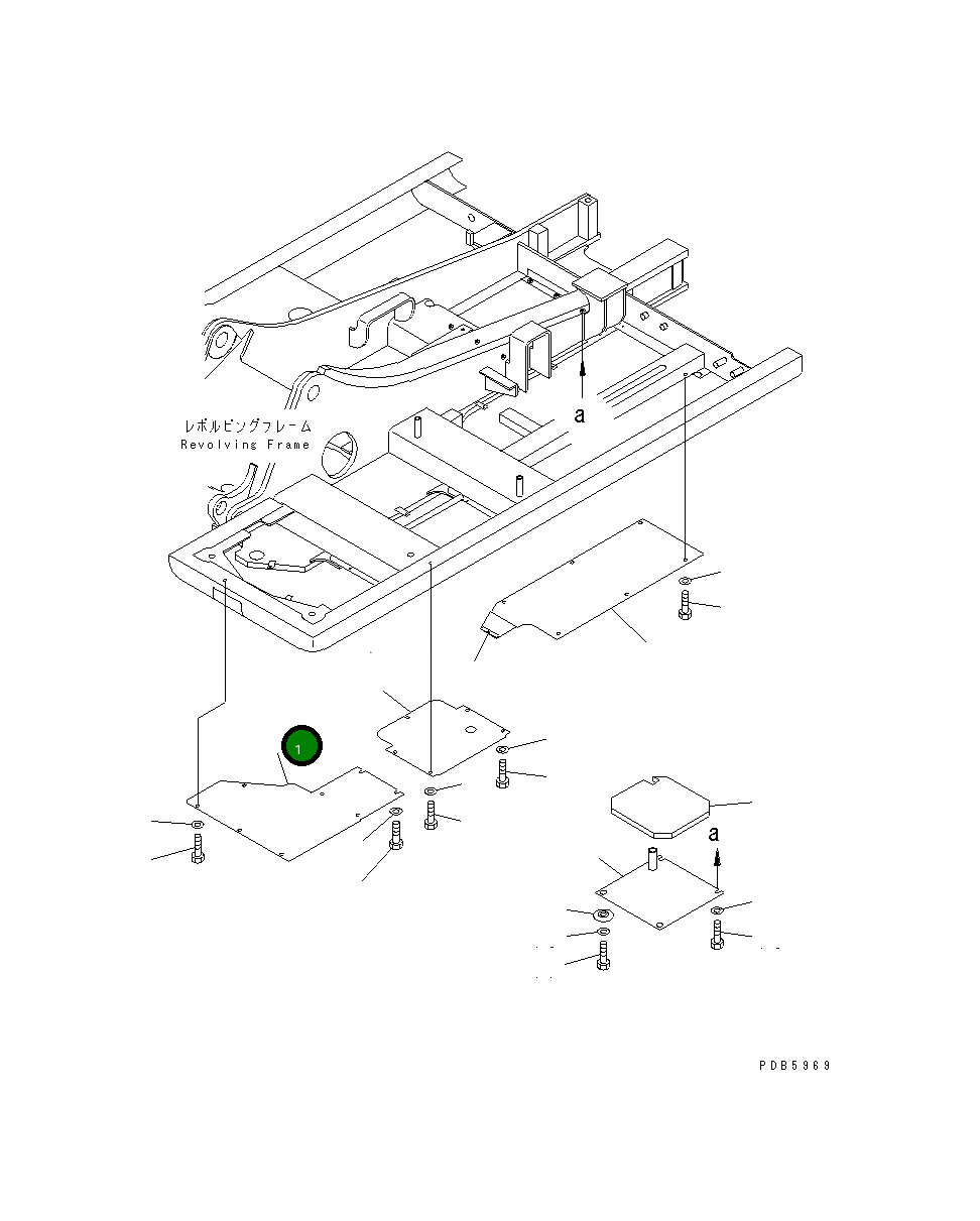 Крышка 21P-54-K3440 Komatsu