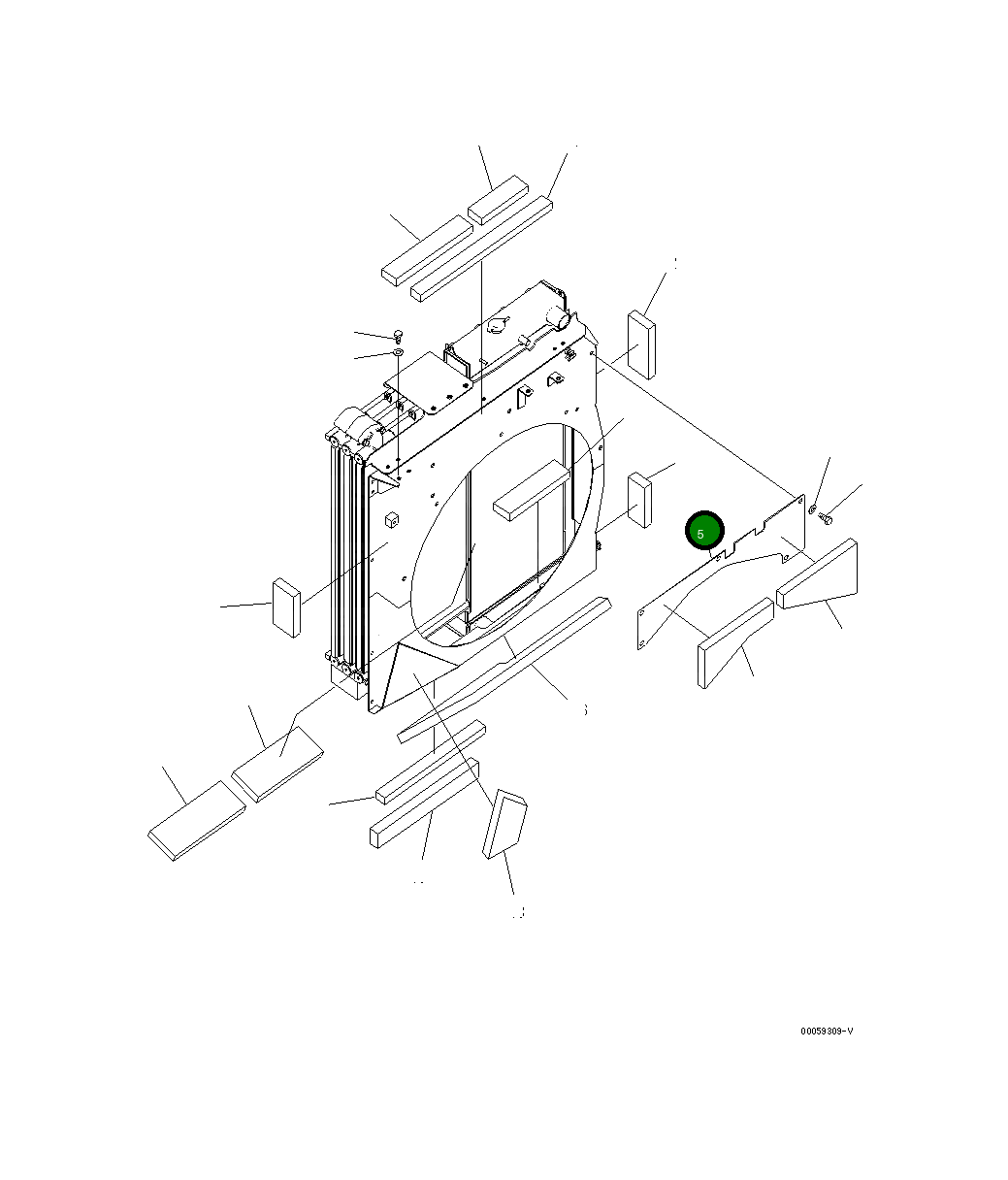 Крышка 208-03-76212  Komatsu