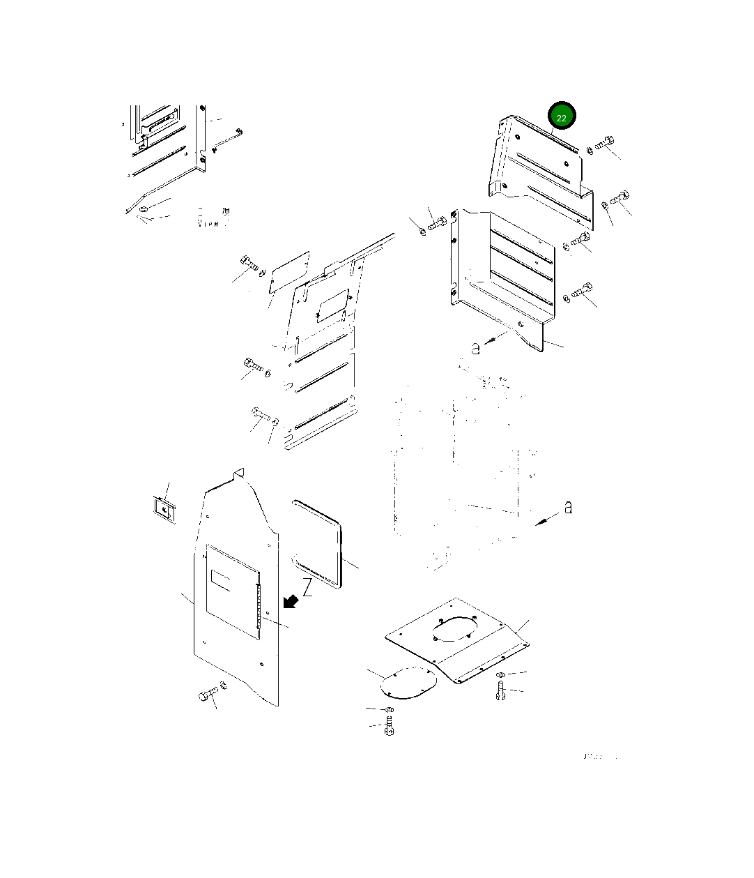 Крышка 425-43-58671 Komatsu