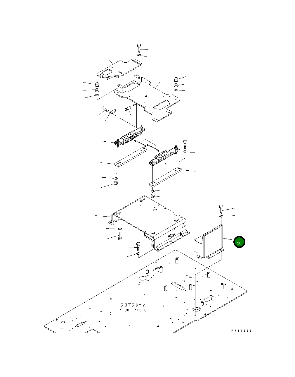 Крышка 20Y-43-31231 Komatsu
