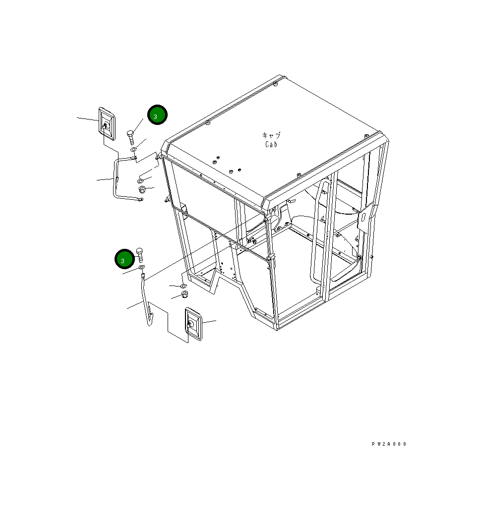 Болт 01010-D1030 Komatsu