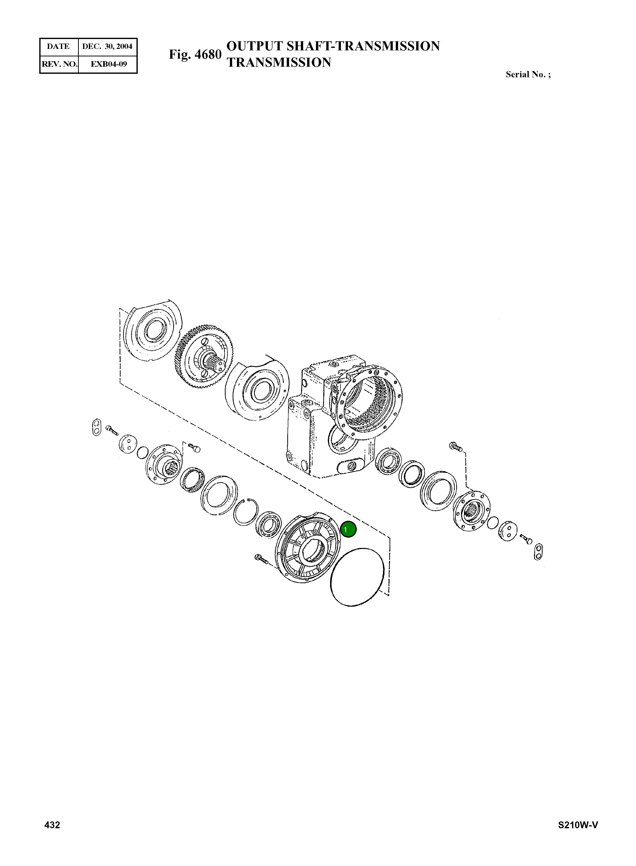 Крышка 4143 303 006  Komatsu