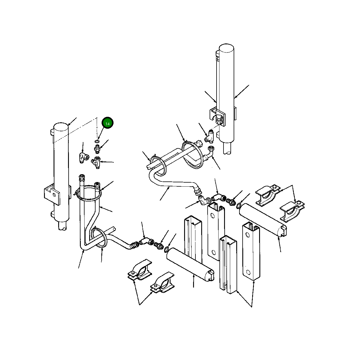 Кольцо уплотнительное (O-Ring) 364 855 R1 Komatsu