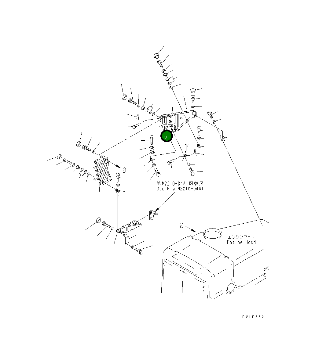 Крышка 19M-54-16131  Komatsu