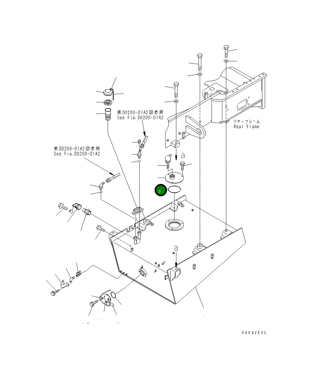 Кольцо уплотнительное (O-Ring) 07000-55200 Komatsu