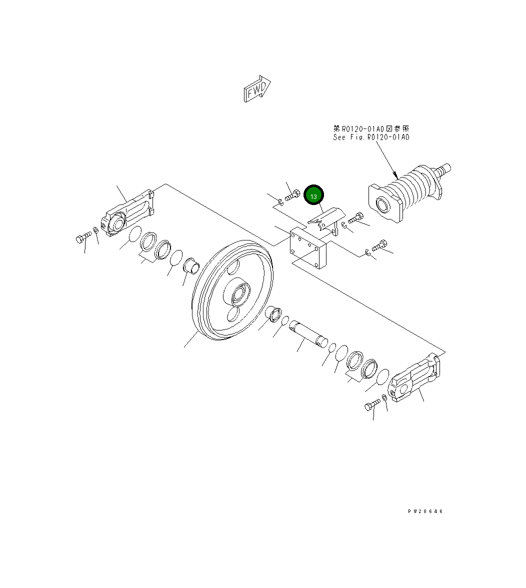 Крышка 20T-30-82161 Komatsu