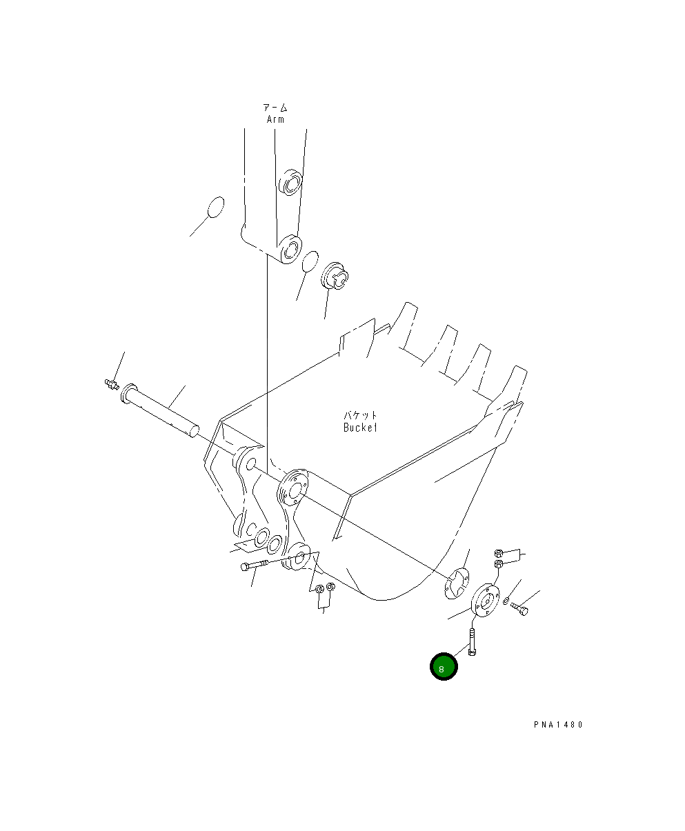Болт 20T-70-71730 Komatsu