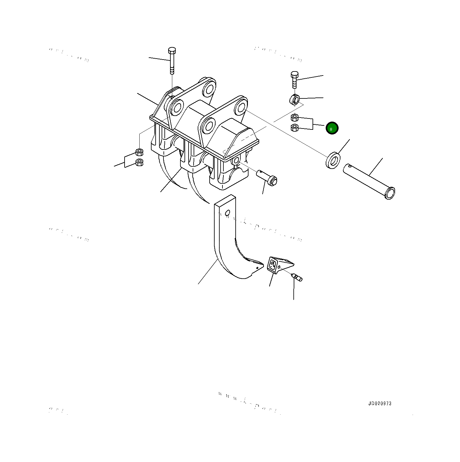 Болт 0101911205  Komatsu