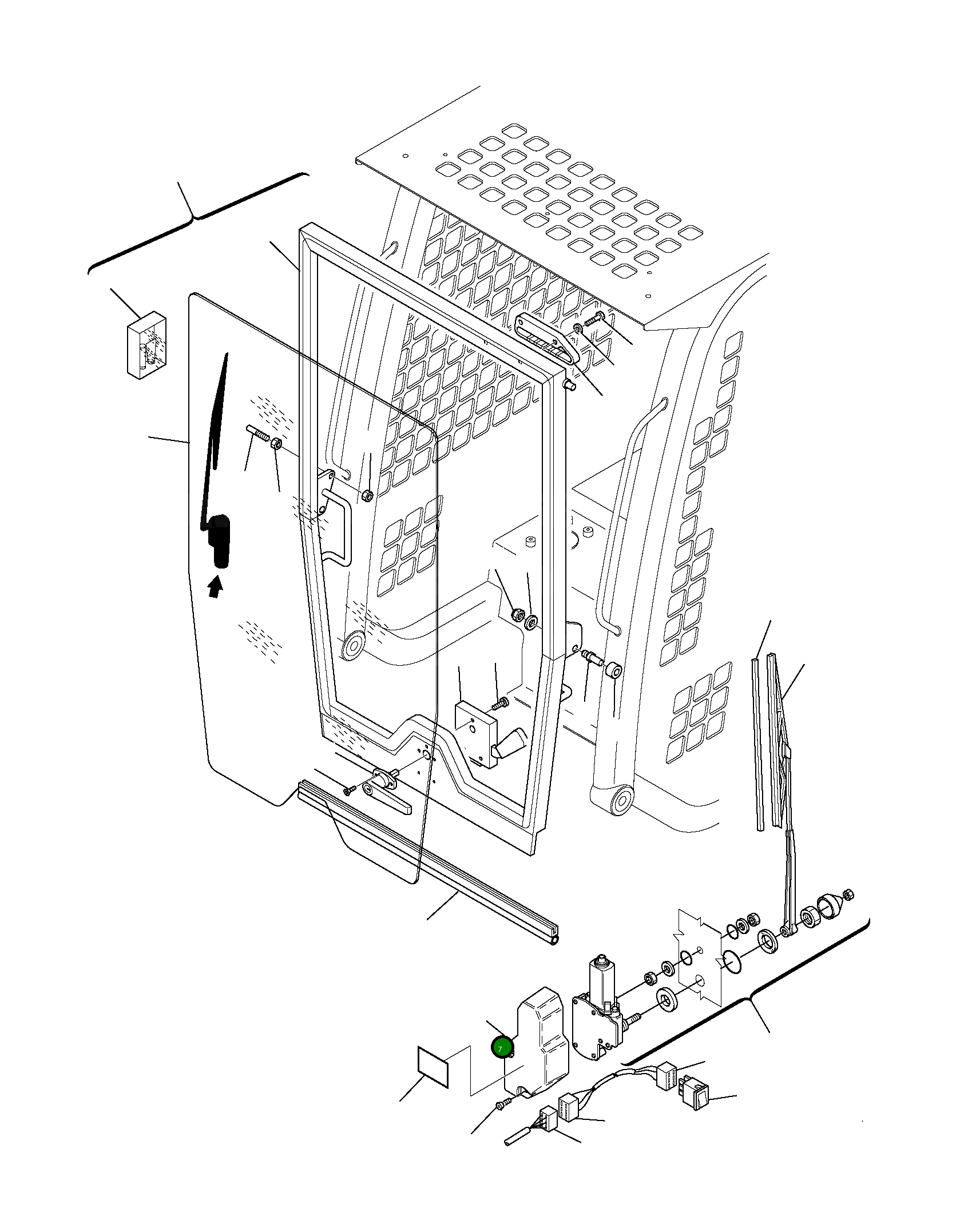 Крышка 3F0547767 Komatsu