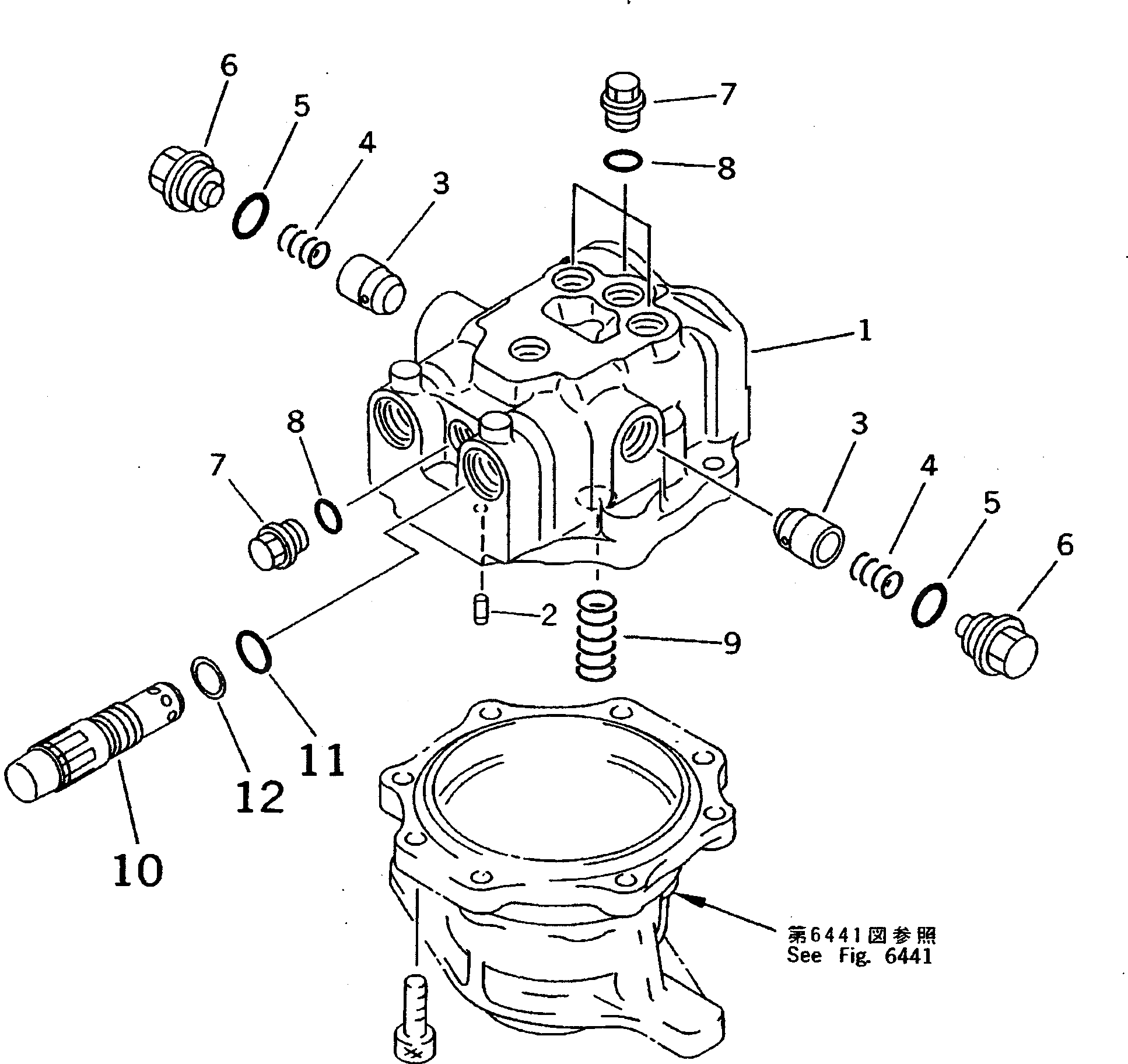 Кольцо уплотнительное (O-Ring) 07002-12434  Komatsu