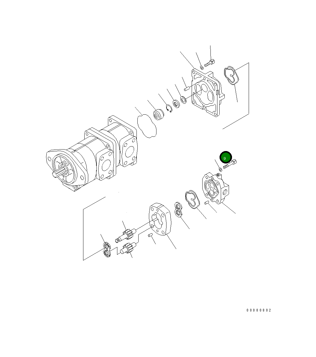 Болт 01252-71265 Komatsu