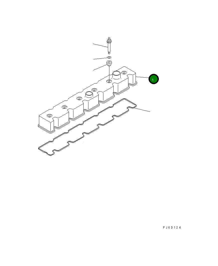 Крышка 6741-11-8111 Komatsu