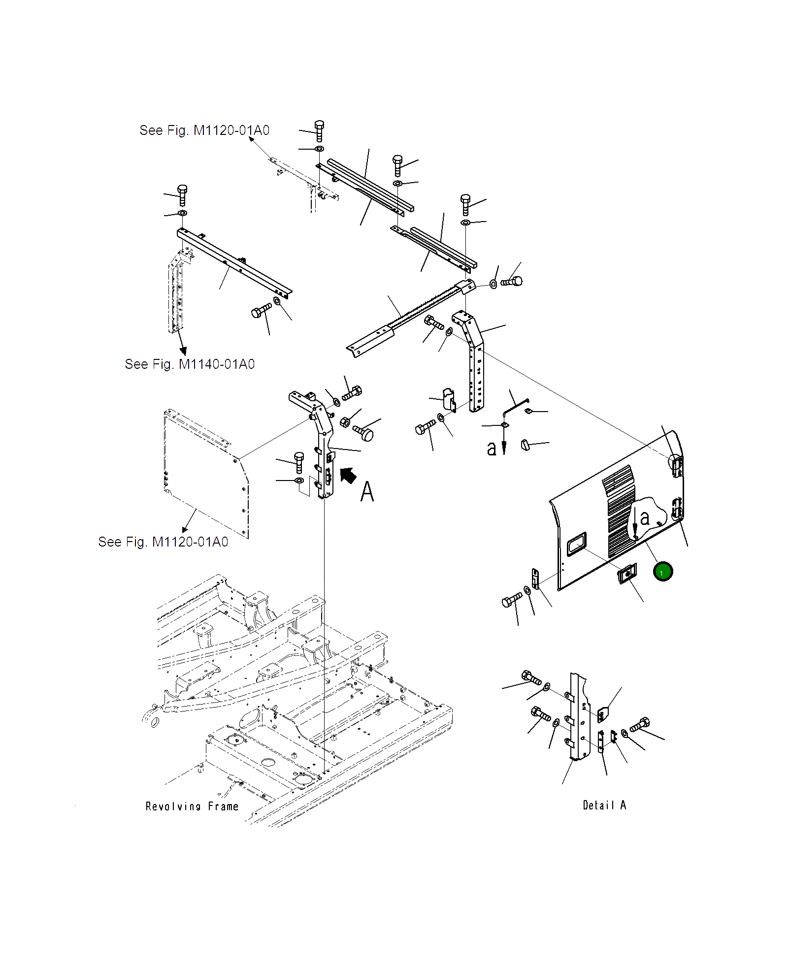 Крышка 21K-54-73262  Komatsu