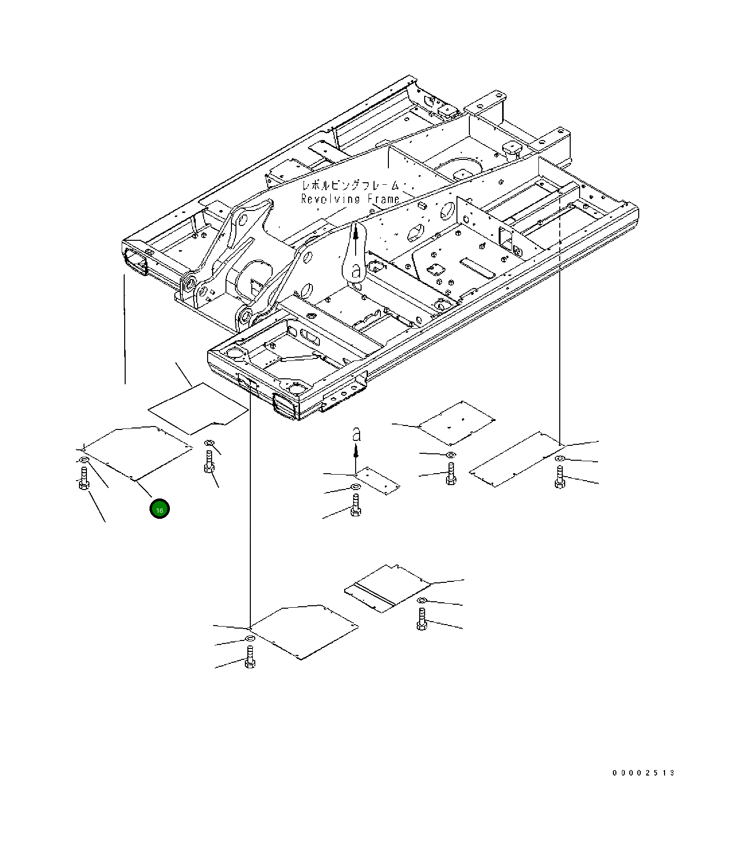 Крышка 20K-54-KA530 Komatsu