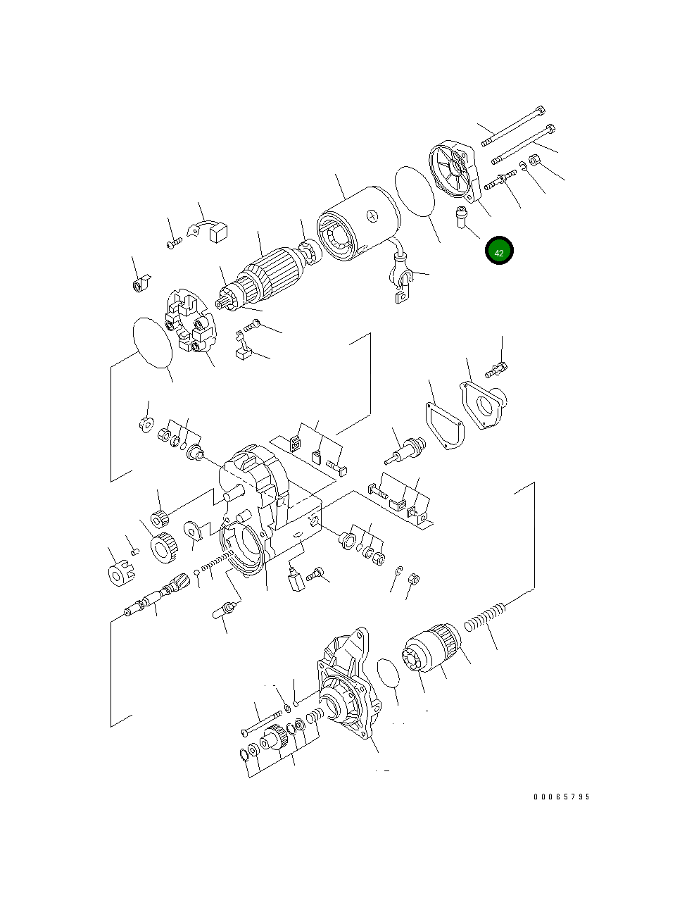 Крышка 1308 895 H1 Komatsu