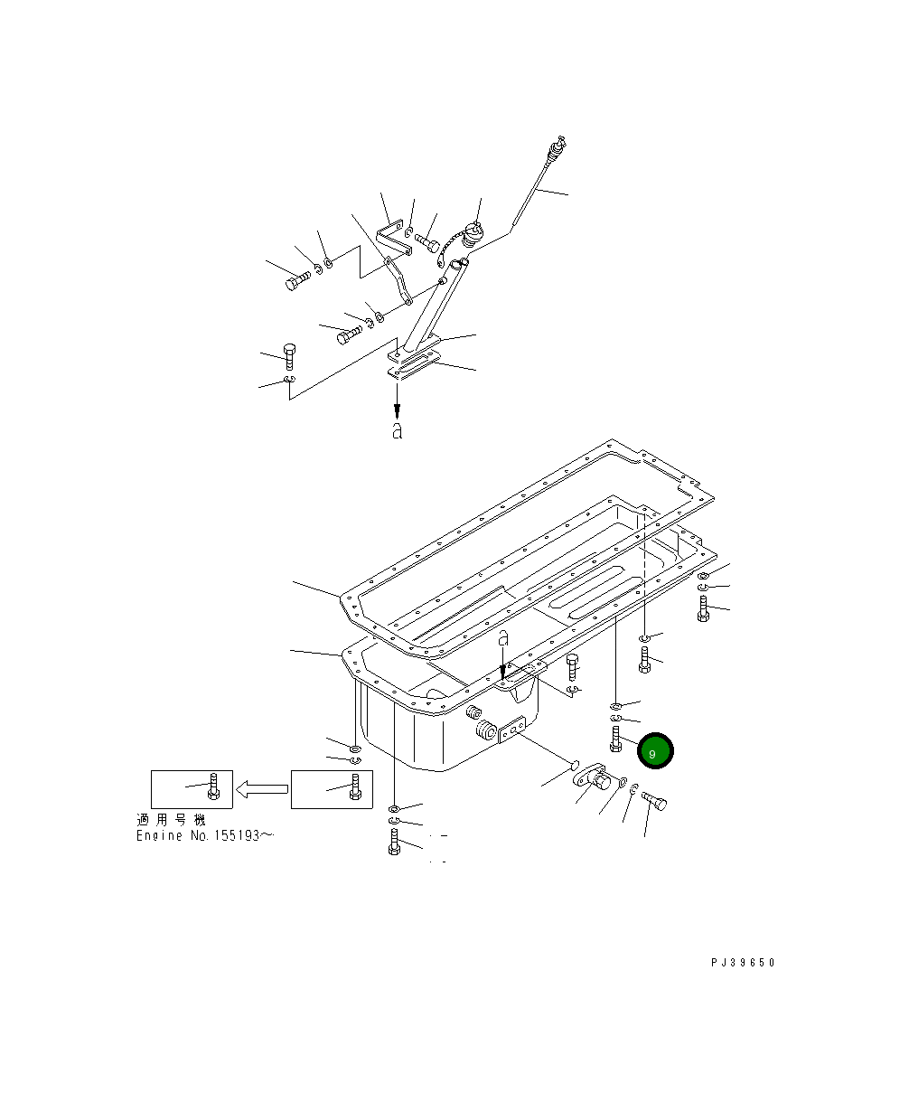Болт 02030-70738 Komatsu