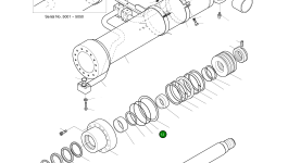 Кольцо уплотнительное (O-Ring) S8011601 Komatsu